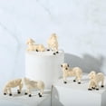 thumbnail image 3 of 2x 6 Unids/set Casa de Miniatura Oveja Estatuilla Cordero Jardín Estatua Granja Animal Resina Micro Ornamentos Pequeñas Estatuas de Césped Pat CUTICAT estatuilla en miniatura de oveja, 3 of 8