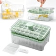 thumbnail image 2 of Compact Ice Cube Tray with Lid and Bin,Mini Press-Type Ice Cube Maker for Freezer,Space-Saving Small Ice Bucket with Tongs for RV,Office,Mini Ice Cube Trays,BPA-Free, 2 of 9
