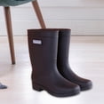 thumbnail image 1 of Botas de Lluvia para Mujer, Botas de Lluvia a Media Pantorrilla, Botas Impermeables, Zapatos de Lluvia Ligeros Y Elegantes, Botas de Lluvia Negro Talla UE 38, 1 of 10