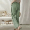 thumbnail image 7 of AherBiu Lounge Pants for Women Drawstring Waisted Lightweight Summer Casual Trousers with Pockets, 7 of 7