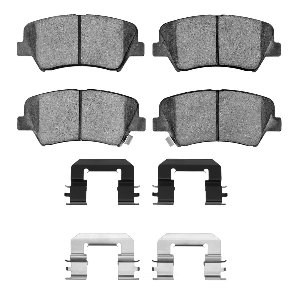 Dynamic Friction Company 1551-1543-02 DFC 5000 Advanced Brake Pads - Ceramic and Hardware Kit - OE