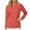Watermelon Red, variant on HAiming Womens Tops Crew Neck Long Sleeve Solid Color Shirts Casual Trendy Clothes Workout Basic Tee
