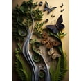 thumbnail image 2 of Quilled Butterflies - Canvas Wall Art, 2 of 2