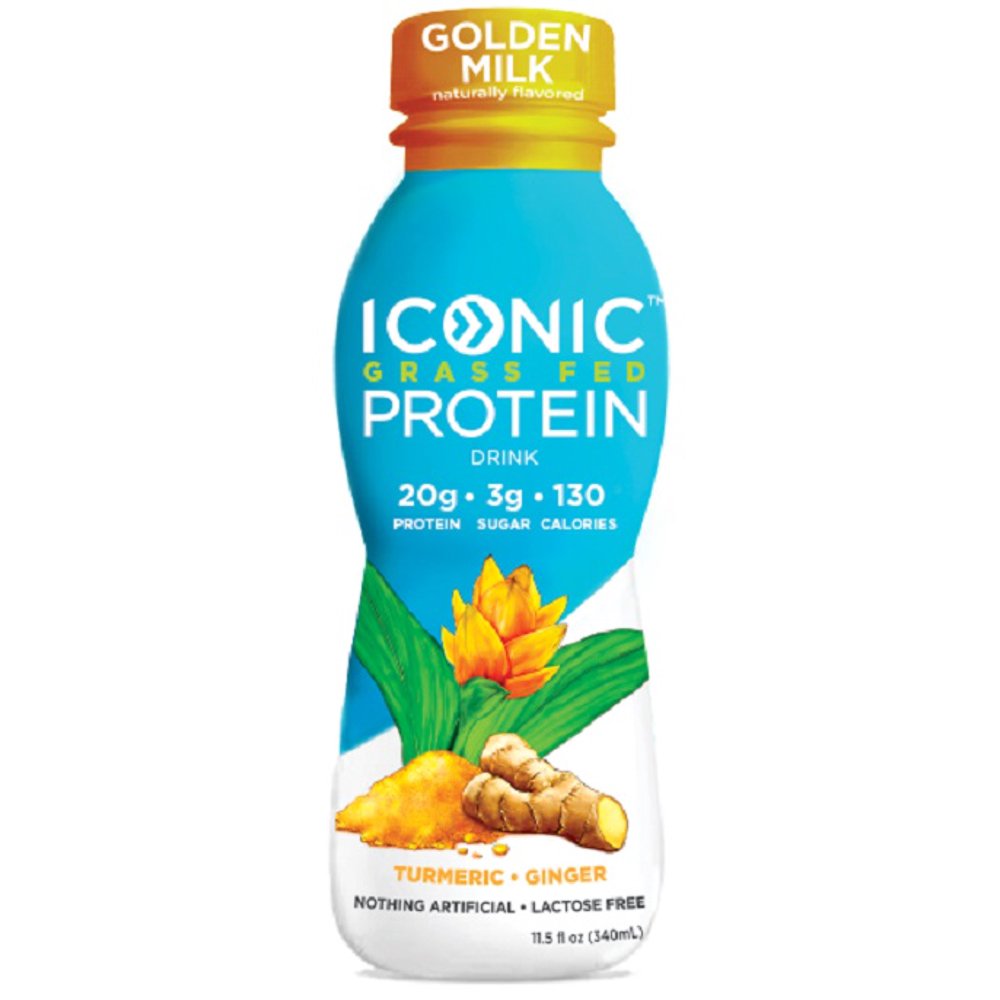 ICONIC Protein Drink Golden Milk 11.5 oz Pack of 12