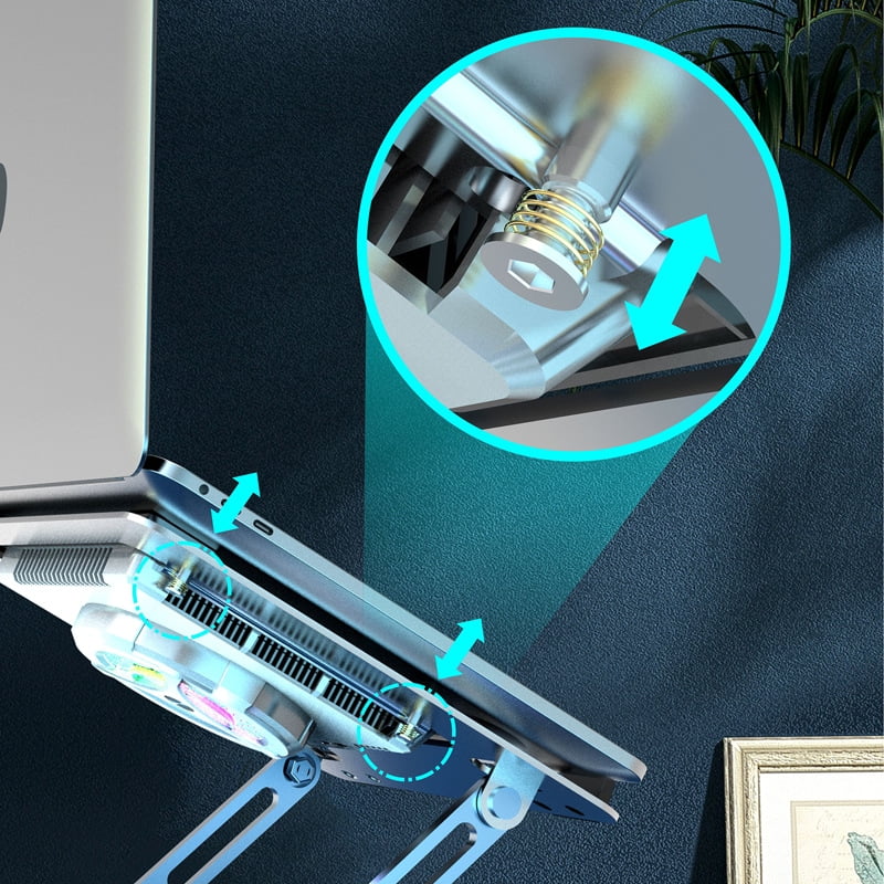 Laptop Computer Base Bracket Semiconductor Refrigeration Portable Cooling Fan Mute Holder Foldable Stand Universal for