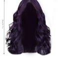 thumbnail image 3 of Teissuly Fashion Women Long Purple Hair Full Wig Natural Curly Wavy Synthetic Hair Wigs, 3 of 8