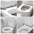 thumbnail image 2 of Toilet Seat Hinge 1Pair Replacement Stainless Steel Hinges for All Toilet Seat Cover Lid Soft Close Toilet Seat Fittings, 2 of 5