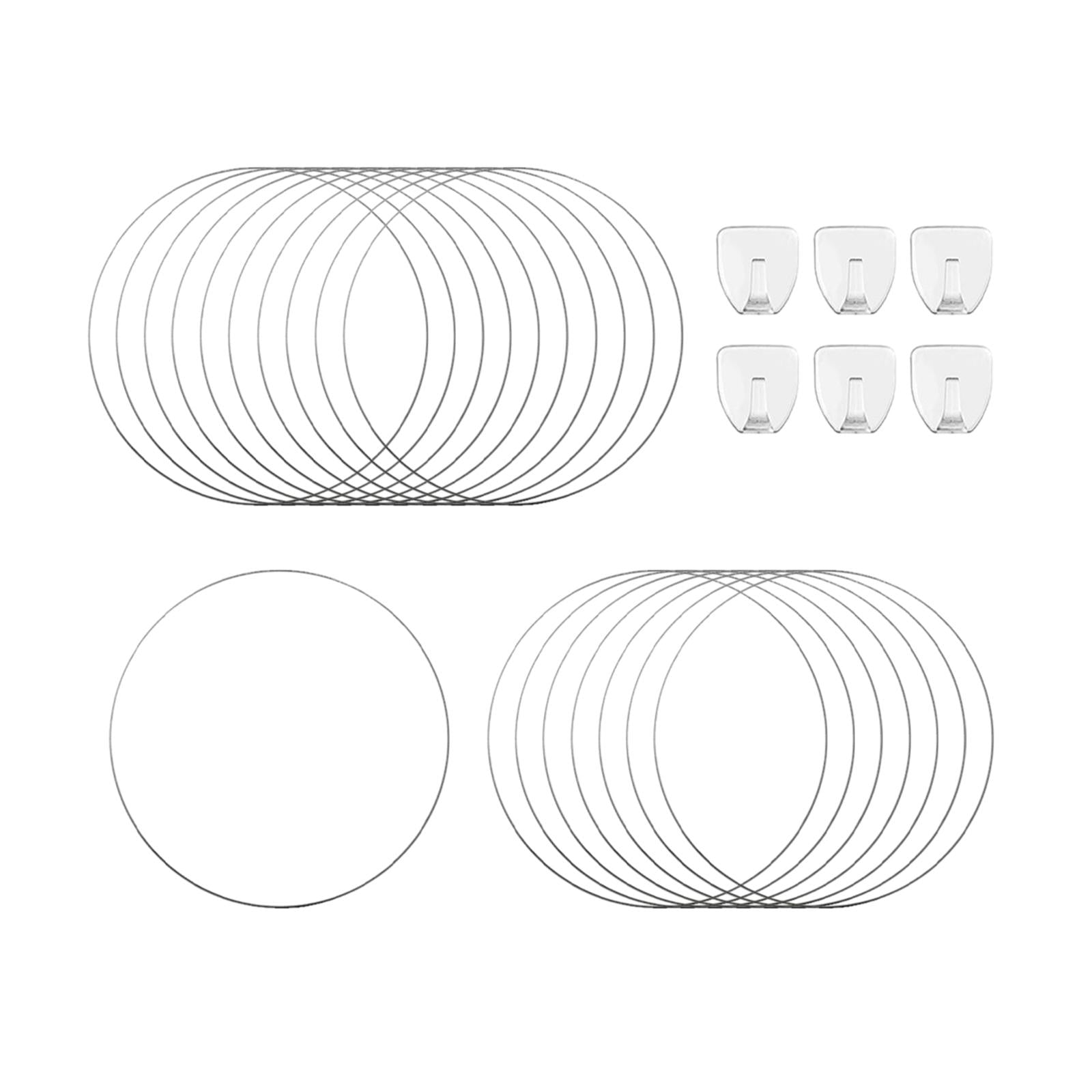 Colaxi 18 Pieces Indoor Plant Trellis for Climbing Plants,Round Circle Trellis,Ivy Flower Plant Support,Outdoor Potted Plant Support