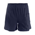 thumbnail image 5 of MIXUE Shorts For Women Summer Solid Color Elastic Waist Fashion Linen Loose Pockets Casual Plus Size Womens Shorts Holiday Wear,Blue,XL, 5 of 5