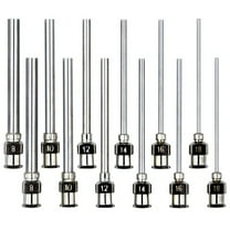 12 Pack Dispensing Needle Set, 1.97inch Stainless Steel Blunt Tip Luer Lock 8, 10, 12, 14, 16, 18 Gauge.