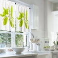 thumbnail image 2 of LALILO Kitchen Curtains and Valances Set of 3 36" Orange Window Treatment Tiers for Window Decor, 2 of 5