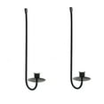 thumbnail image 2 of Weloille 2Pcs Metal Wall Candle Sconce Holder, Wall Mount Candle Holder Pillar Holder Black Modern Wall Candle Sconces Hanging for Living Room Farmhouse Fireplace Wedding, 2 of 9