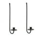 thumbnail image 2 of Porta velas de pared de metal, juego de apliques, accesorios decorativos con acabado mate, 42 cm de altura para sala de estar, chimenea, decoración de bodas, 2 of 9