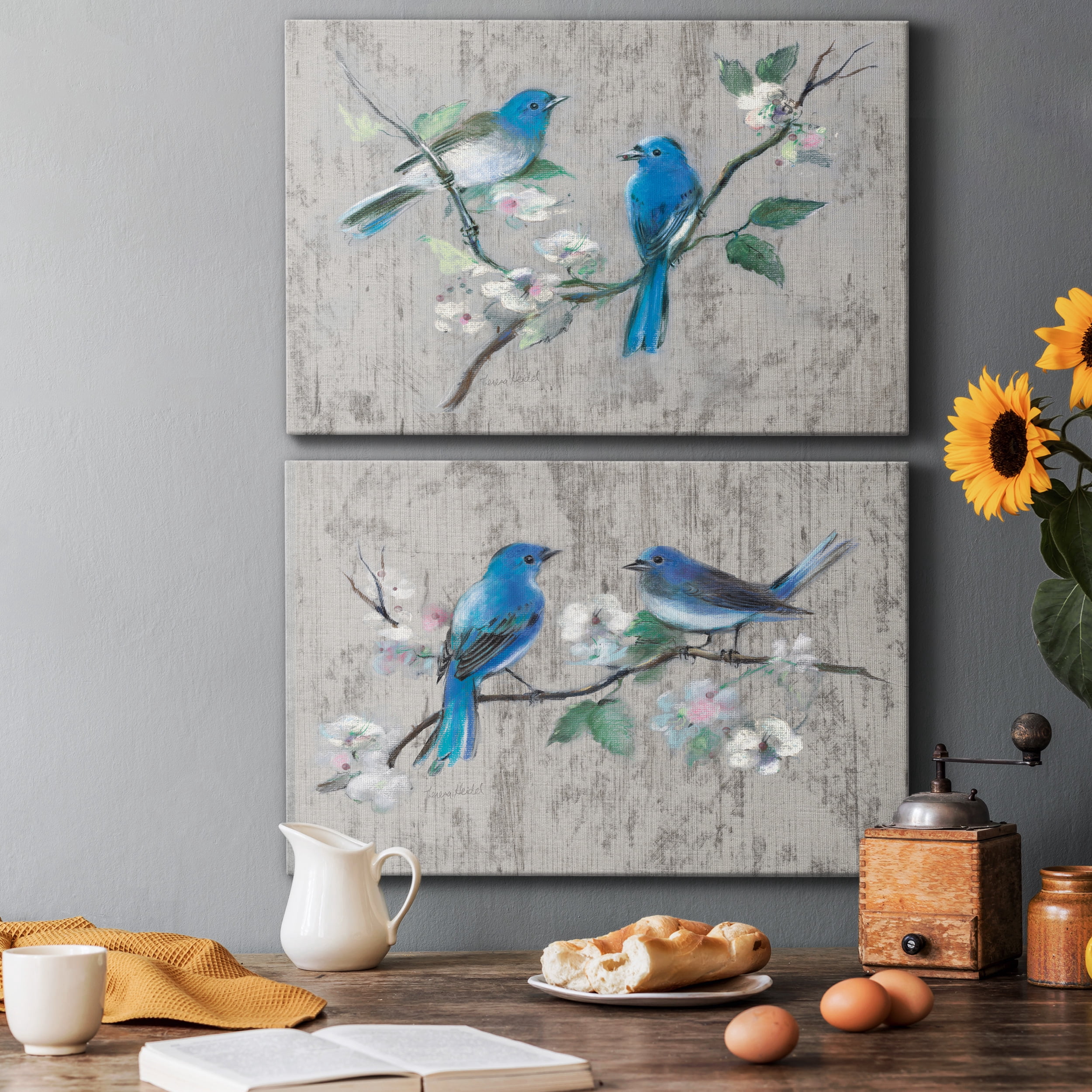 Song of Spring I Premium Gallery Wrapped Canvas - Ready to Hang - Set of 2 - 24 x 36 Each