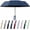 Blue, variant on Creative Ring Buckle Windproof Reinforced Umbrella, Auto Open Close Automatic Folding Travel Umbrella for Sun and Rain 2 in 1, Double Layer UV Protection 10 Rib Pocket Storage