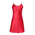 thumbnail image 4 of MEICHEN Thin Silk Nightgowns for Women Solid Sexy Loungewear Sleep Dress Spaghetti Strap Nightwear Summer Fall Essentials Fashion Clothing, 4 of 4