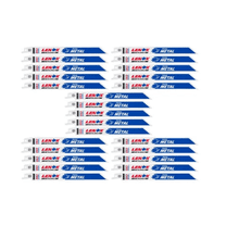 Lenox Tools 8 Inch 14 TPI Metalwolf Wave Edge Reciprocating Saw Blades - 25 Pack