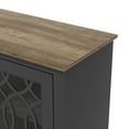 thumbnail image 5 of Raccon 68.2 in. Black with Knotty Oak Wide TV Stand Fits TV's up to 75 in., 5 of 6