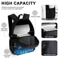thumbnail image 4 of Avatar 3 Pcs Backpack Set With Lunch Bag And Pencil Case Casual Bookbag Lunch Box Pencil Box, 4 of 6