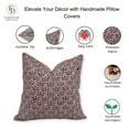 thumbnail image 4 of Fabdivine Block Print Throw Pillow Cover, 24x24 Inch Pure Linen Decorative Cushion Cover, Floral Boho Design Red Pillow Cover for Sofa And Couch, 4 of 5