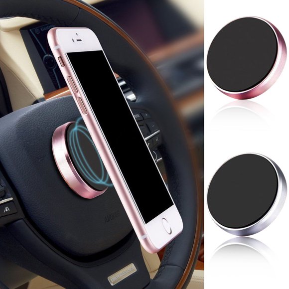 Économisez Plus, Support Universel pour Tableau de Bord Magnétique de Voiture, Support de Téléphone Cellulaire GPS PDA, Pendentif, Or Rose