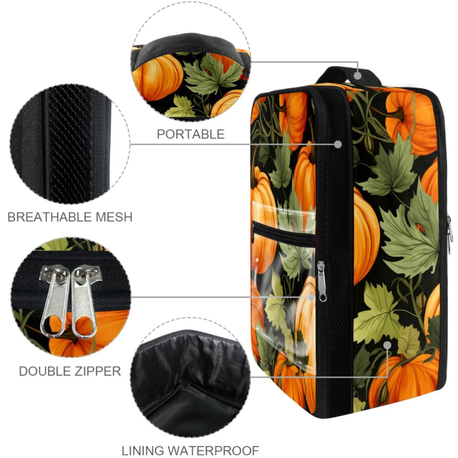 Leaves Premium Polyester Shoe Storage - 23x31cm/9x12in Shoe Boxes for Efficient Organization