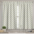 thumbnail image 2 of Ambesonne Yellow and White Valance & Curtain, Brick Design, 55"x24", Yellow Black White, 2 of 6