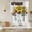 Yellow Beige Ivory, variant on Yellow Sunflowers Tie Up Curtains 45 Inches Long, Kitchen Window Curtains Over Sink, Western Star Farmhouse White Wooden Small Window Curtains Shade Balloon Curtains Valances for Bedroom/Cafe 34"x45"