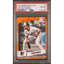 Graded 2024 Topps Big League Colton Cowser #71 Electric Orange Rookie RC Baseball Card PSA 10 Gem Mint