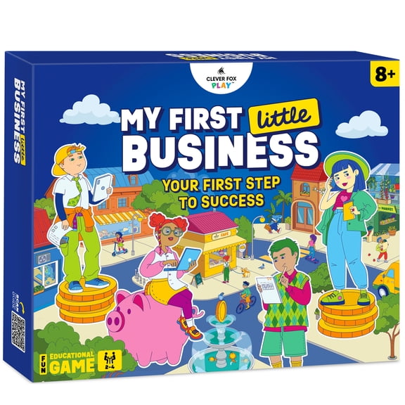Clever Fox Play My First Little Business, Financial Literacy and Money Skills Board Game for Kids Ages 8-12