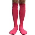 thumbnail image 4 of COUVER Bright Pink Ribbon Knee High Socks for Breast Cancer Awareness Knee Tube Socks Womens Athletic Socks Cotton Knee High Socks, 5-9.5, 1 Pair, 4 of 6
