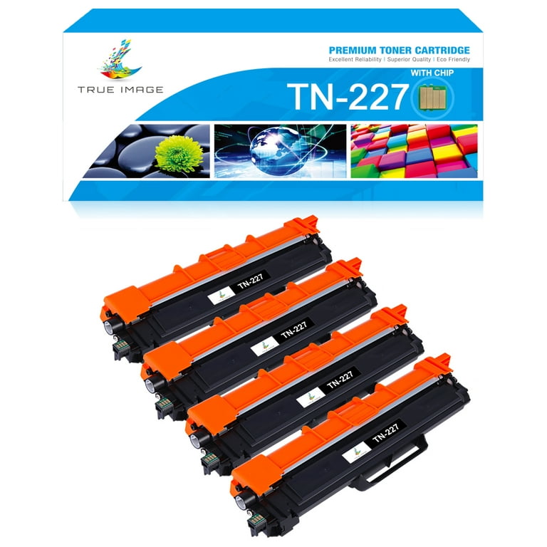 True Image 4-Pack Compatible Toner Cartridge for Brother TN-227BK TN-227  MFC-L3710CW MFC-L3770CDW MFC-L3750CDW HL-L3210CW HL-L3230CDW HL-L3290CDW
