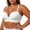 White, variant on Women Seamless Vest Style Bra, Adjustable Wide Straps Gathered Side Support Brassiere, Soft Breathable Comfort Shaping Daily Underwear Black 80AB(80AB)