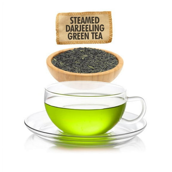 English Tea Store Steamed Darjeeling Green Tea - Loose Leaf - Sampler 1oz