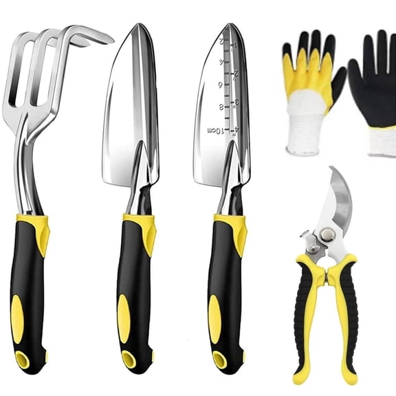 Garden Tool Sets Gardening Hand Tools,Stainless Steel Heavy Duty Gardening Tool Set,garden accessories outdoor,weeding tools gardening,Rust Proof planting tools,Ideal Gardening Gifts