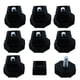 thumbnail image 1 of Patas niveladoras Uxcell 25 x 25 mm Inserciones cuadradas Ajustable para muebles 8 juegos, 1 of 7