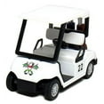 thumbnail image 3 of New 4.5" Kinsfun Golf Cart w/ Clubs Diecast Metal Model Caddy Toy Car White Logo, 3 of 3