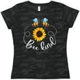 thumbnail image 3 of Inktastic Bee Kind Bees and Sunflower Women's T-Shirt, 3 of 5