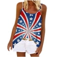 thumbnail image 1 of T-shirts pour Femmes Mode Été Col Rond Sans Manches Imprimé Décontracté Blouse Blouses pour Femmes Mode Été, 1 of 5