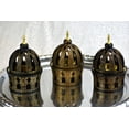 thumbnail image 4 of Calligraphy Style Closed Incense Bakhoor Burner - Black and Gold, 4 of 6