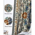 thumbnail image 3 of Southwest Farmhouse Blackout Curtains for Bedroom Living Room Darkening Curtains 84 Inch Length 2 Panels Set Orange Blue Desert Bohemian Window Curtain Window Treatment Grommet Drapes 52"x84", 3 of 9