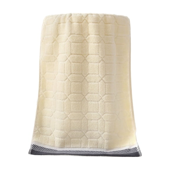Kyusrd Hand Towels for Bathroom,Cotton Soft Absorbent Decorative Hand Towel for Face Spa Bath Gym Kitchen,White,32x73cm