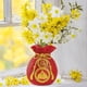 thumbnail image 2 of Bolsa de bendición Feng Shui para año Nuevo Chino, decoración de jarrón, maceta, decoración de mesa hecha a mano para estante de pared, decoración , l L, 2 of 6