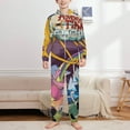 thumbnail image 2 of Adventure Time Jake The Dog Kids Hooded Jumpsuit Union Suit Onesie One Piece Blanket for Boys Girls, 2 of 7