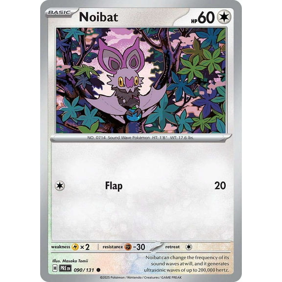 Pokemon Prismatic Evolutions Common Noibat #90