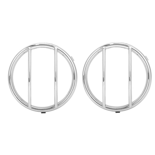 Cubiertas protectoras de luz de señal de giro para vehículo, 2 uds., aptas para Jeep Wrangler 2007-2017, color plateado Jadeshay A