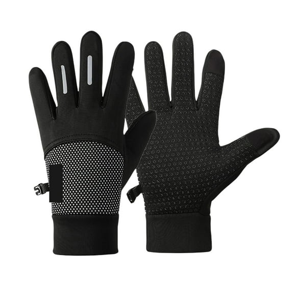 Hvmvliv Winter Gloves Men Men's All-Weather Outdoor Gloves - Waterproof, Windproof & Thermal Insulated with Touchscreen for Skiing and Cycling Black