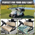 thumbnail image 4 of Whosucclay Peacock Non-slip Golf Cart Seat Cover 4 Front Pockets for Yamaha Club Car EZGO Icon, Anti-Fade Golf Cart Seat Protector, 4 of 7