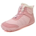 thumbnail image 2 of Mens Womens Snow Boots Winter Barefoot Shoes Warm Fur Lined Short Ankle Booties Outdoor Anti-Slip Wide Toe Box Walking Winter Shoes, 2 of 12