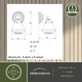 thumbnail image 6 of Huntley 1 Light Satin Nickel Farmhouse Schoolhouse Bathroom Wall Fixture, 6 of 8